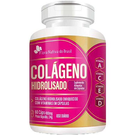 Colágeno Hidrolisado 60 Cápsulas Flora Nativa