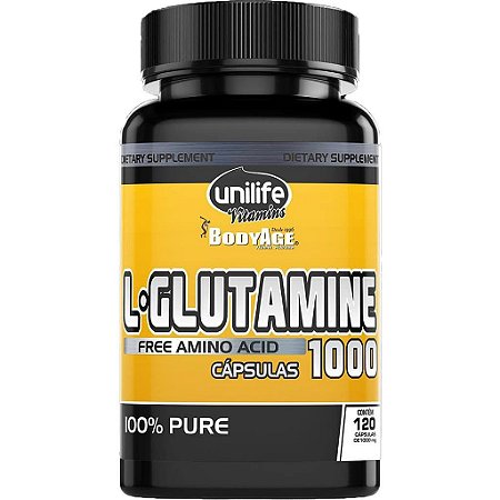 L Glutamina 120 Cápsulas Unilife
