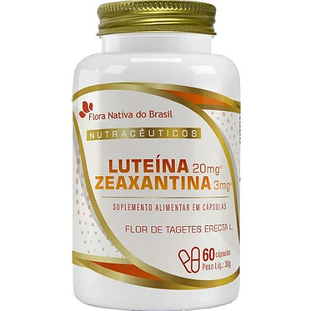 Luteína e Zeaxantina 60 Cápsulas Flora Nativa