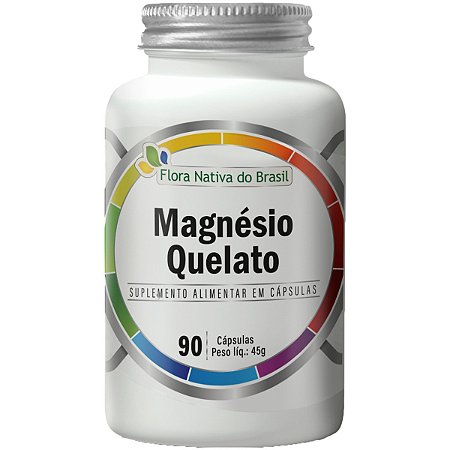 Magnésio Quelato 90 Cápsulas Flora Nativa