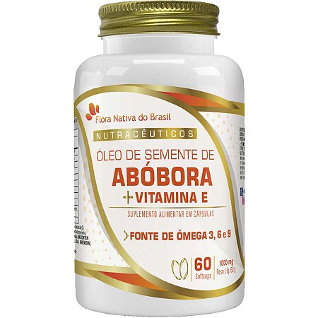 Óleo de Semente de Abóbora 60 Cápsulas Flora Nativa