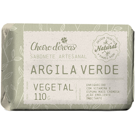 Sabonete de Argila 110g Cheiro D'ervas