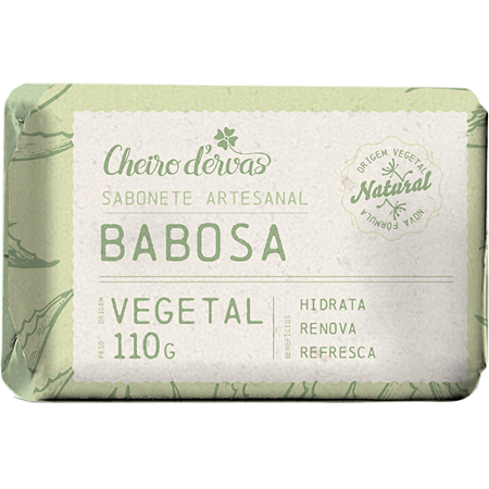 Sabonete de Babosa 110g Cheiro D'ervas