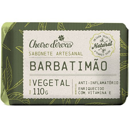 Sabonete de Barbatimão 110g Cheiro D'ervas