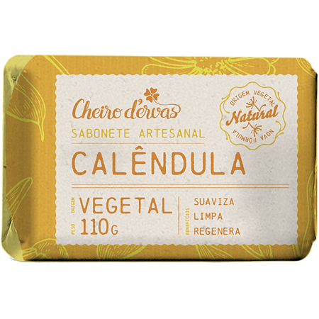 Sabonete de Calêndula 110g Cheiro D'ervas