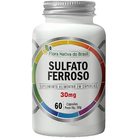 Sulfato Ferroso 60 Cápsulas Flora Nativa