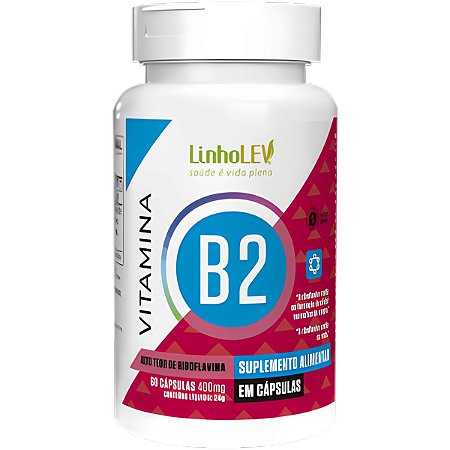 Vitamina B2 60 Cápsulas - Linho Lev