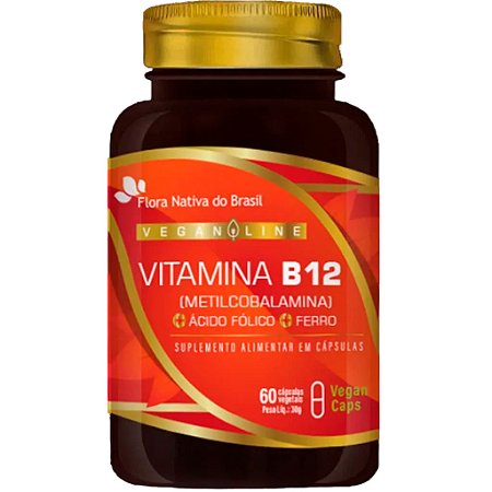 Vitamina B12 60 Cápsulas Veganas Flora Nativa