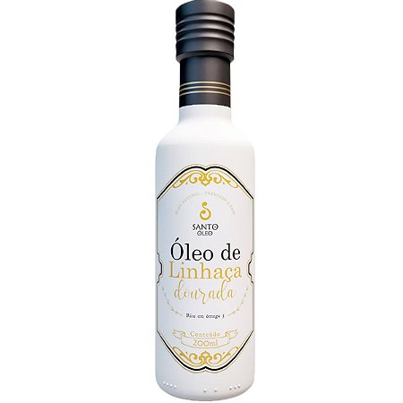 Óleo De Linhaça Dourada 200ml Santo Óleo