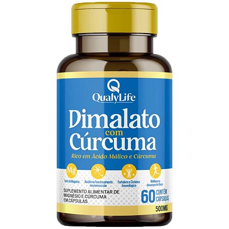 Dimalato com Cúrcuma 60 cápsulas Qualylife