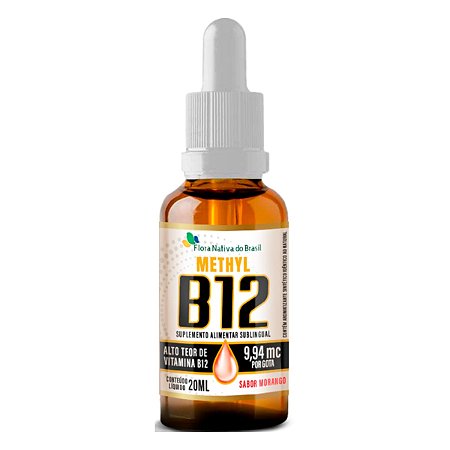 Vitamina B12 Metilcobalamina Gotas 20ml Flora Nativa