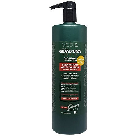 Shampoo Antiqueda Guanxuma Force Cabelos Oleosos 1L Vedis