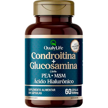 Condroitina e Glucosamina 60 Cápsulas Qualylife