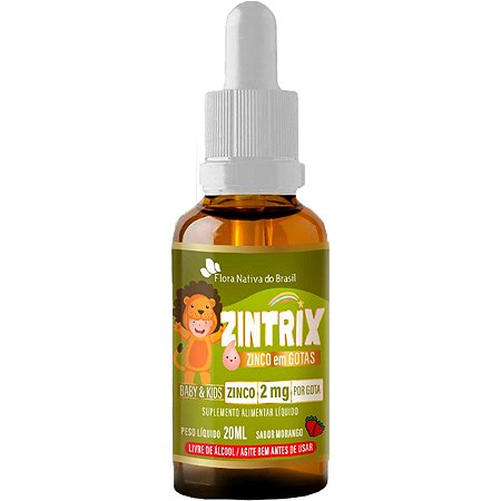 Zintrix Kids Zinco em Gotas 20ml Flora Nativa