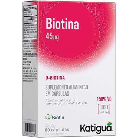 Biotina Vitamina B7 60 Cápsulas Katiguá