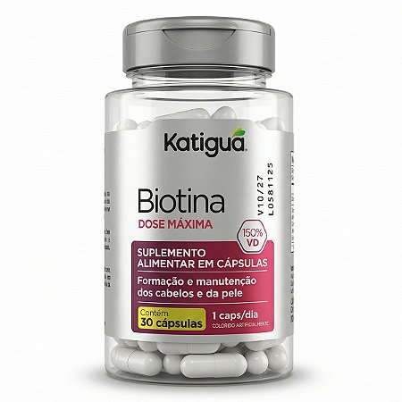 Vitamina B7 Biotina 30 Cápsulas Katiguá