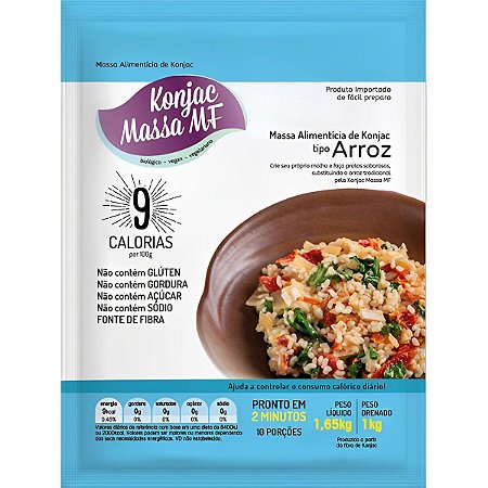 Arroz Sem Glúten 9 Calorias 1kg Konjac