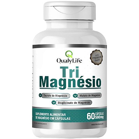 Tri Magnésio 60 Cápsulas Qualylife