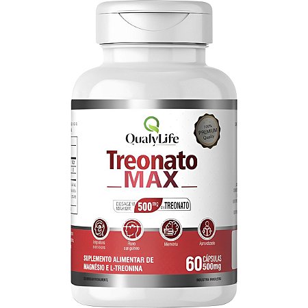 Treonato Max 60 Cápsulas Qualylife