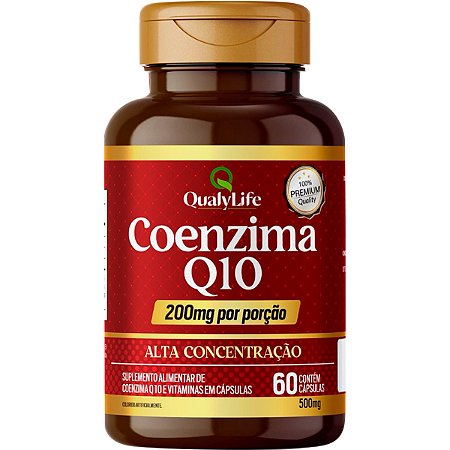Coenzima Q10 200mg 60 Cápsulas Qualylife