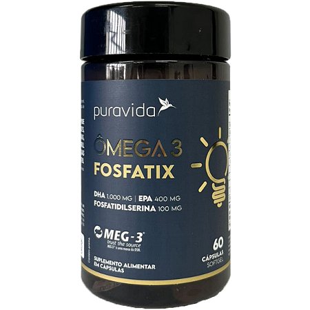 Ômega 3 Fosfatix 60 Cápsulas Puravida