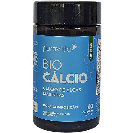 Bio Cálcio 60 Cápsulas Puravida