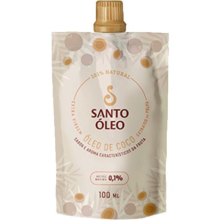 Óleo de Coco Extravirgem Polpa 100ml Santo Óleo