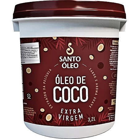 Óleo de Coco Extravirgem Película 3,2l Santo Óleo
