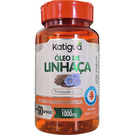 Óleo de Linhaça Dourada 60 Cápsulas Katiguá