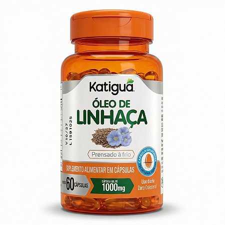 Óleo de Linhaça Dourada 60 Cápsulas Katiguá