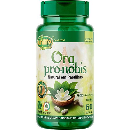 Ora Pro-Nóbis 60 Pastilhas Unilife
