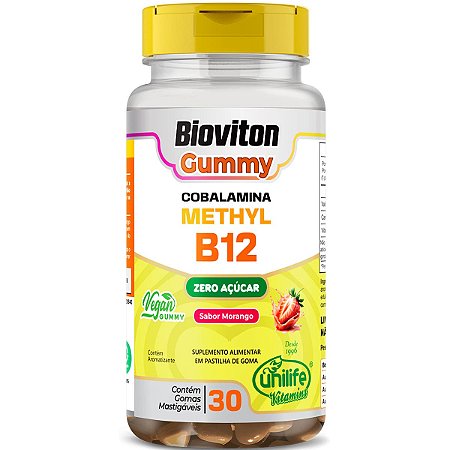 Methyl Vitamina B12 Gummy 30 Gomas Unilife