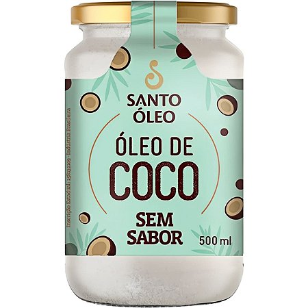 Óleo De Coco Sem Sabor 500ml Santo Óleo