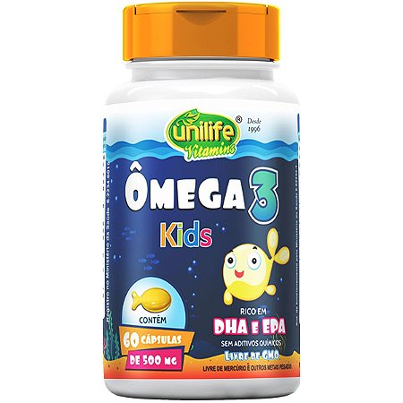 Ômega 3 Kids 60 Capsulas Unilife