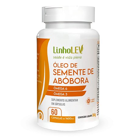 Oleo De Semente De Abobora 60 Capsulas Linho Lev
