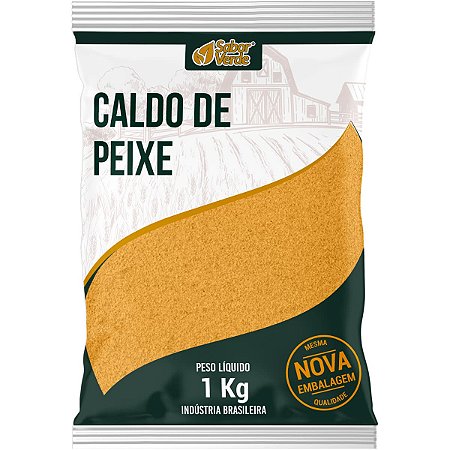 Caldo de Peixe 1kg Tempero Premium Sabor Verde