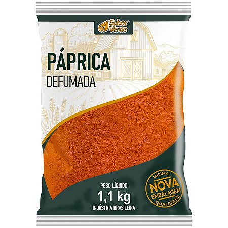Paprica Defumada 1,1kg Sabor Verde