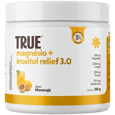 Magnésio + Inositol Relief 3.0 350g True Source