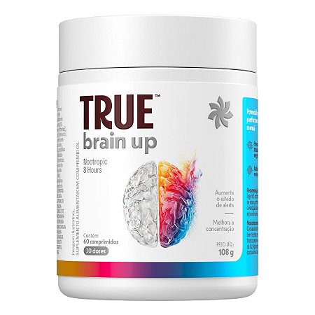 Nootrópico Brain Up 8 Horas 60 Tablets True Source