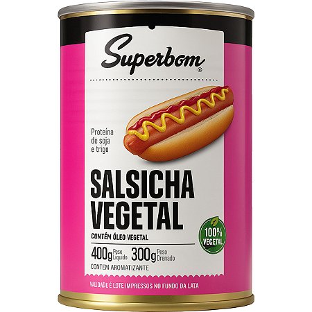 Salsicha Vegetal Vegana 400g Super Bom