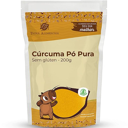 Curcuma Em Pó 200g Taina Alimentos