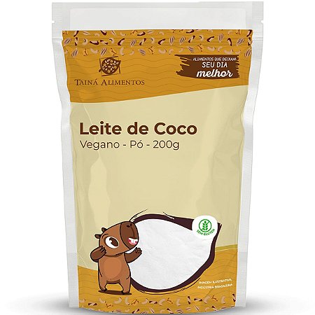Leite De Coco Em Pó Vegano 200g Taina Alimentos