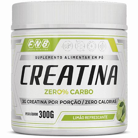 Creatina Monohidratada Zero Carb Sabor Limão 300g Flora Nativa