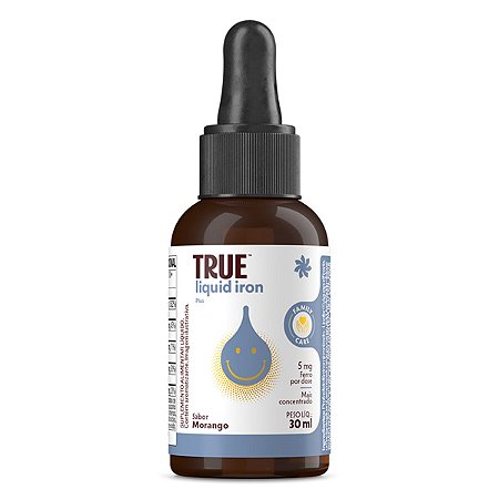 Ferro em Gotas Iron Plus 30ml Morango True Source