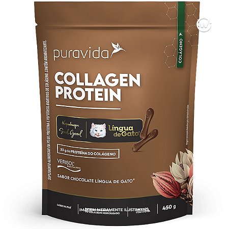Colageno Protein Lingua De Gato Kopenhagen 450g Puravida - Chocolate