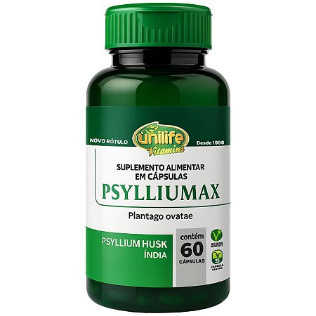 Psylliumax Psyllium Fibra 60 Cápsulas Unilife