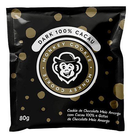 Cookie Chocolate Meio Amargo Dark 80g Grand Monkey