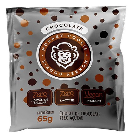 Cookie Chocolate Zero Açucar 65g Grand Monkey