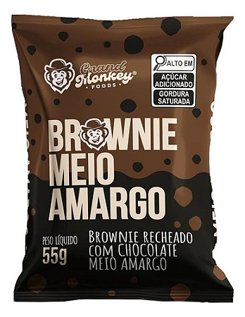 Brownie Chocolate Meio Amargo 55g Grand Monkey