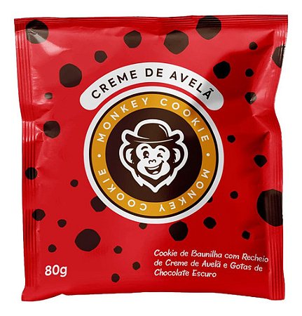 Cookie Creme De Avelã 80g Grand Monkey